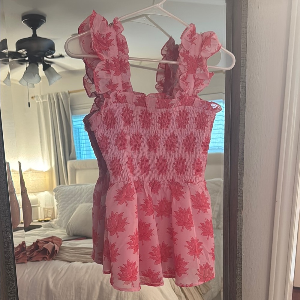 Pink Floral J Marie Top
